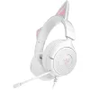 Austiņas Razer Kraken Kitty V3 X — spēļu austiņas ar RGB apgaismojumu, vieglu dizainu, iebūvētu mikrofonu