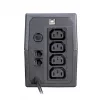 UPS ORVALDI I650 0,6 kVA (360 W) ar LCD displeju un USB, 4x IEC izejas