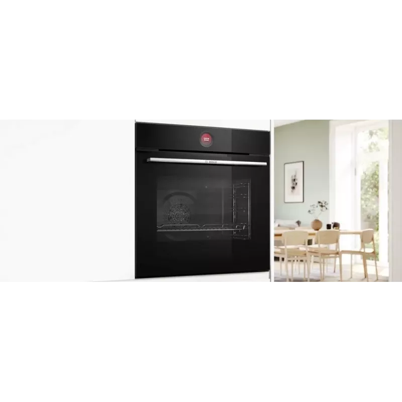 Bosch Serie 8 HBG7722B1 cepeškrāsns 71 l 3600 W melna
