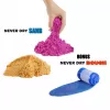 Kinetic sand Wonder Factory Never Dry Sand maisiņš, oranži sarkans