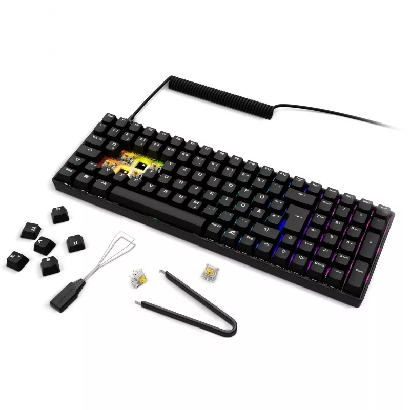 Sharkoon SGK50 S2 tastatūra Gaming RF Wireless QWERTZ Vācu