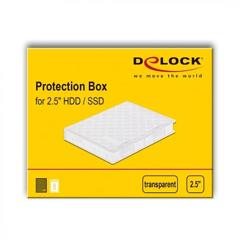 Aizsargkaste 2,5 collu HDD / SSD DeLOCK 18367