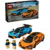 Konstruktors LEGO Speed Champions komplekts 77238 — Lamborghini Revuelto & Huracán STO, 607 detaļas, 2 minifigūras, ieteicamais vecums 10+
