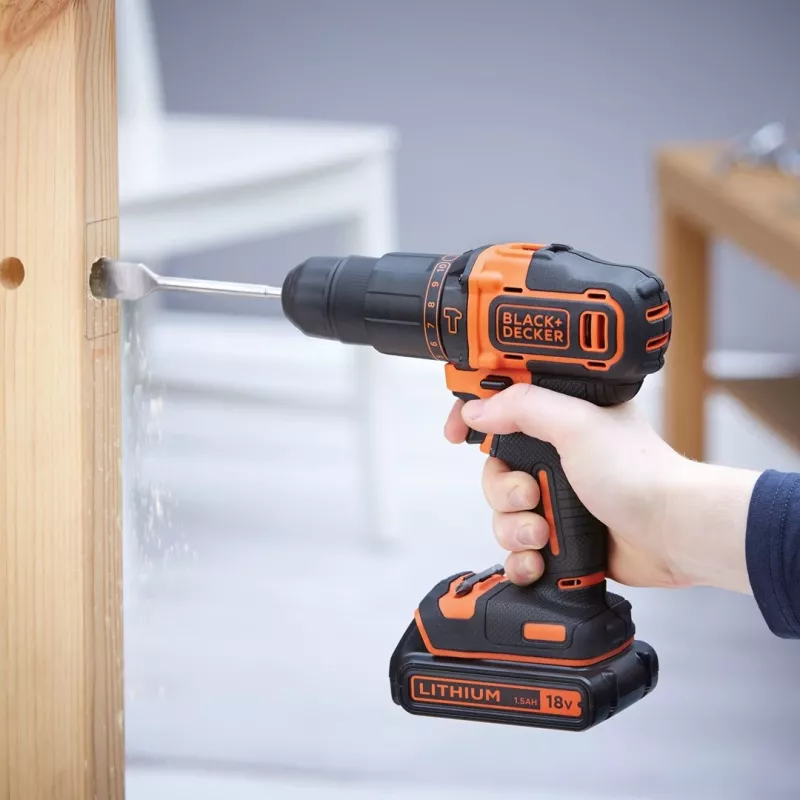 Black & Decker BDCHD18KB-QW urbjmašīna Bezatslēga Melna, Oranža