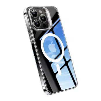 Torras UPRO Lstand Clear-Mag vāciņš iPhone 15 Pro — caurspīdīgs magnētisks L-statīva dizains