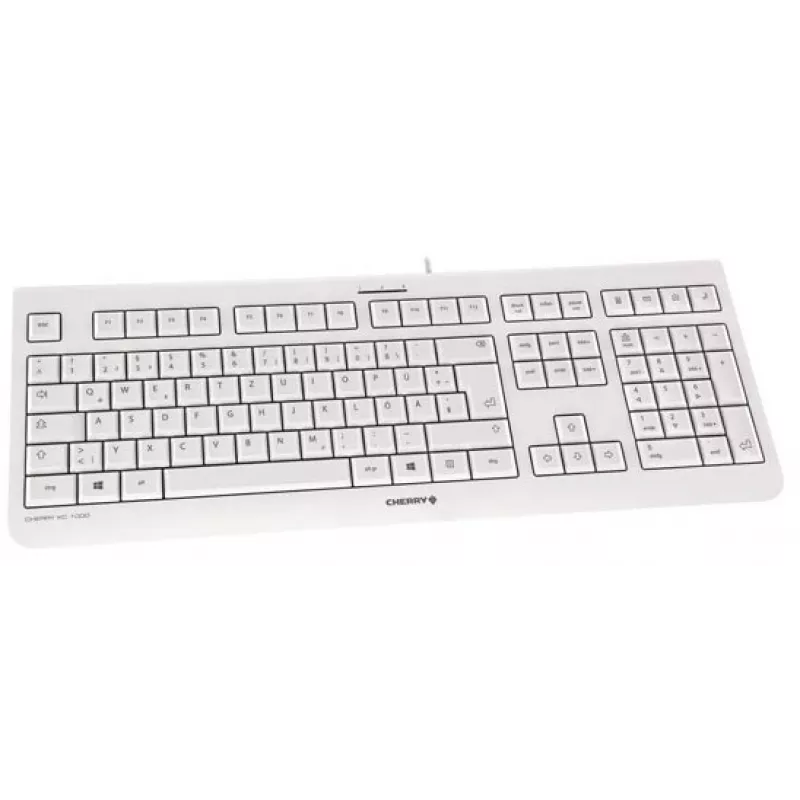 CHERRY KC 1000 tastatūra mājām USB Šveices pelēka