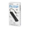 USB-C centrmezgls, 4 porti 2x USB-A, 2x USB-C, melns