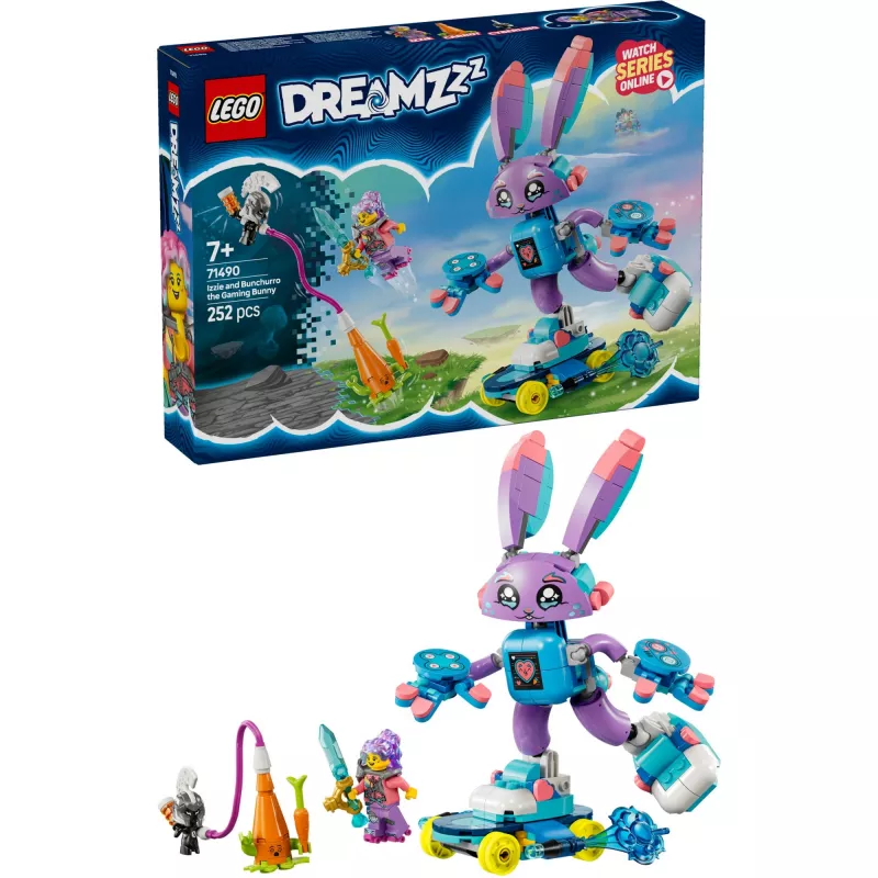 LEGO building set LEGO 71490 Dreamzz Izzie and Bunchurro Gaming Bunny – character playset