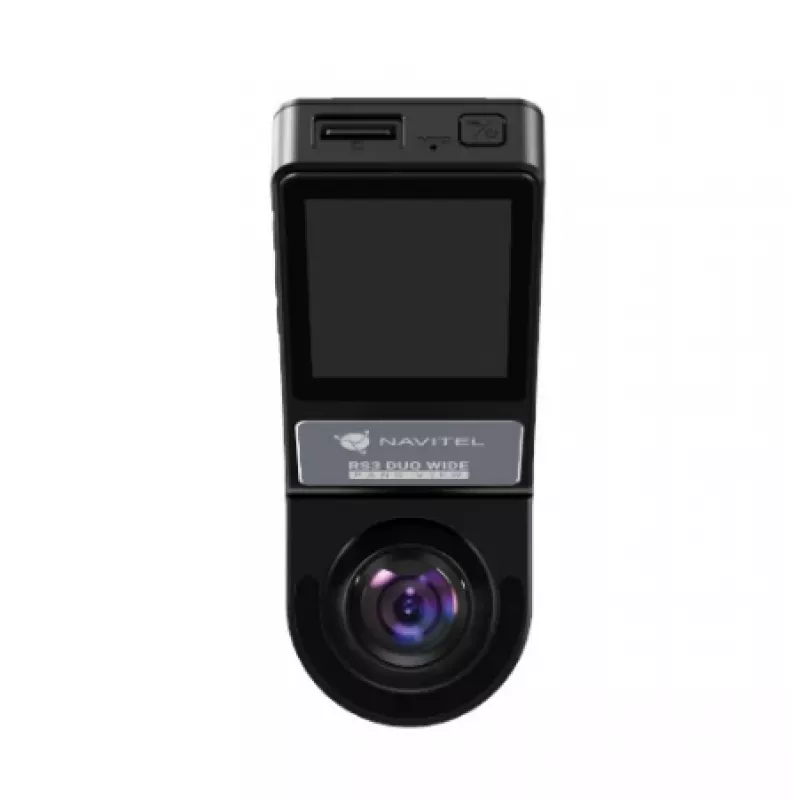 Dash Cam Navitel RS3 Duo Wide — divkanālu 1080p, platleņķa objektīvs, GPS, G-sensors, 2,7 collu displejs