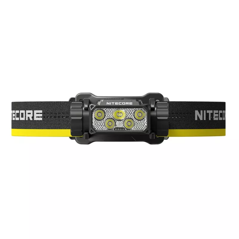 Galvenais lukturis Nitecore HC70 UHE — galvas lentes lukturītis, 1600 lūmenu, triecienizturīgs, ūdensizturīgs, 0,172 kg, melns