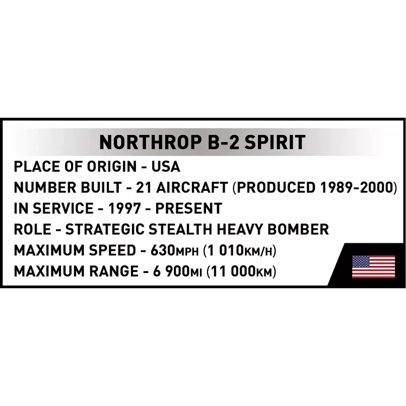 Cobi Northrop Grumman B-2 SPIRIT būvkomplekts