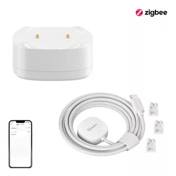 Ūdens noplūdes sensors Sonoff SNZB-05P Zigbee 3.0 — bezvadu detektors mitrumam un applūšanai