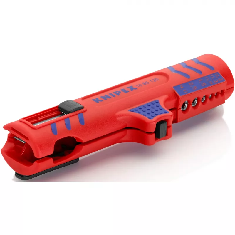 Knipex 16 85 125 SB kabeļu noņēmējs zils, sarkans