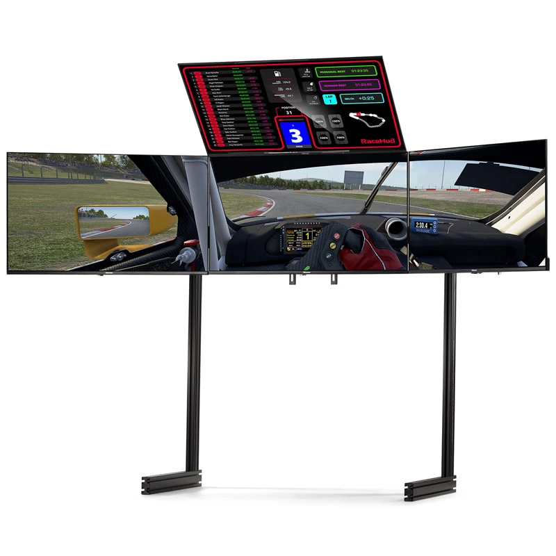Next Level Racing Elite Quad Monitor Stand Black Edition NLR-E037 - monitora kronšteins