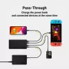 Power bank Green Cell PBGC03 20000 mAh, LiPo, 18 W izeja, USB-C + 2× USB-A, Quick Charge 3.0, PD, melns