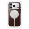 Mobilā tālruņa vāciņš Nomad Traditional Leather vāciņš iPhone 17 Pro, ādas mikrošķiedras, piemērots 6,3 collu (16 cm), brūns