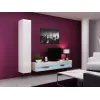 TV statīvs cama meble VIGO NEW 30/180/40, balta spīdīga virsma, skaidu plātne, 1800×400×300 mm