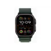APPLE Watch Ultra 2 GPS + Cellular 49mm Black Titanium Case ar Dark Green Alpine Loop - Liels