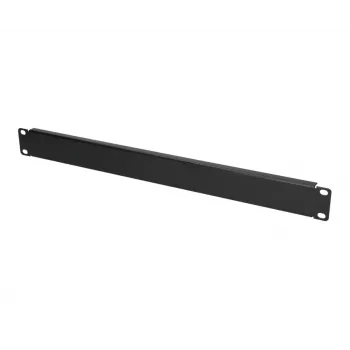 Rack blanking panel Extralink Front Blank Panel 1U 19 collas melns, tērauda korpuss