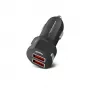 Automašīnas lādētājs ESPERANZA EZ110 melns — 12–24V ieeja, 2× USB-A 2.1A, Quick Charge 3.0, 36W