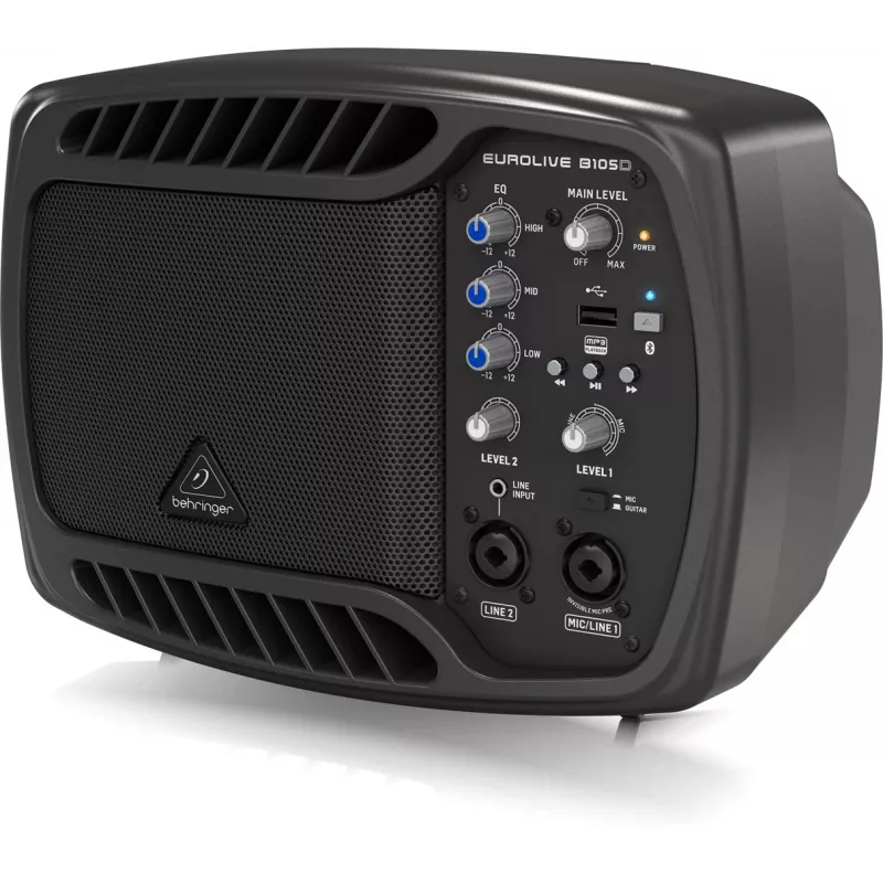 Behringer B105D skaļrunis pilna diapazona Melns Vadu un bezvadu 50 W