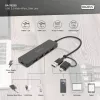 USB centrmezgls, Digitus, DA-70235, 4 portu, USB 3.2 Gen 1, A un C tipa, 12000 Mbit/s