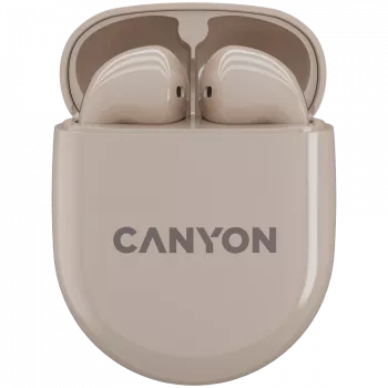 Canyon Bluetooth austiņas TWS-6 Gaming režīms/BT 5.3 bēšs mazumtirdzniecībai (CNS-TWS6BE)
