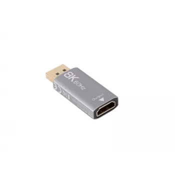 Lanberg AD-DP-HD-03 video kabeļa adapteris 0 m DisplayPort HDMI Sudraba