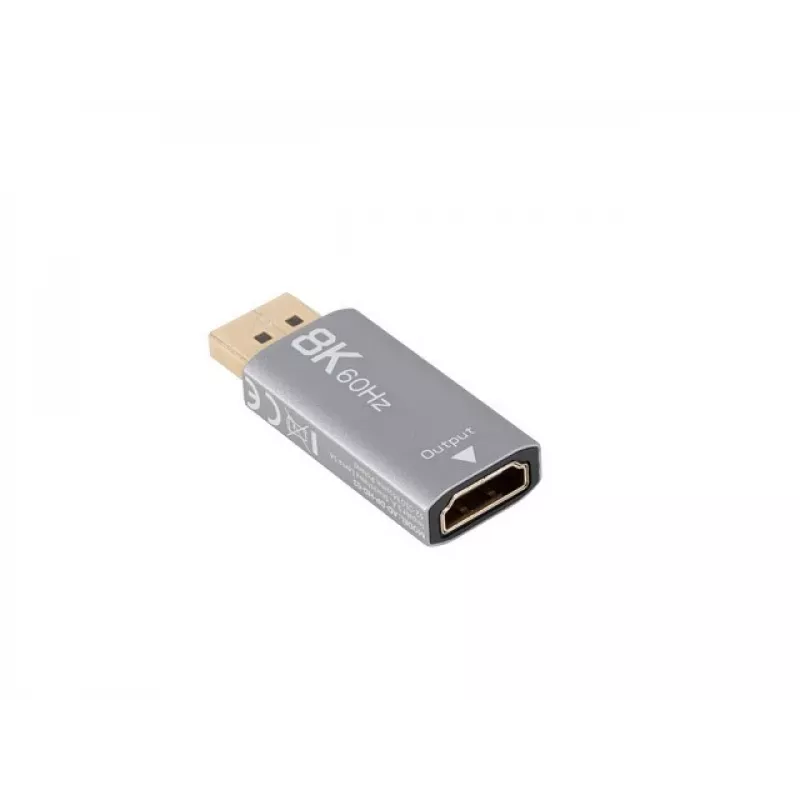 Lanberg AD-DP-HD-03 video kabeļa adapteris 0 m DisplayPort HDMI Sudraba