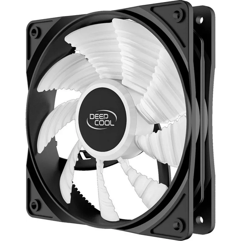 DeepCool RF120B Datora korpusa ventilators 12 cm Melns, Caurspīdīgs 1 gab.