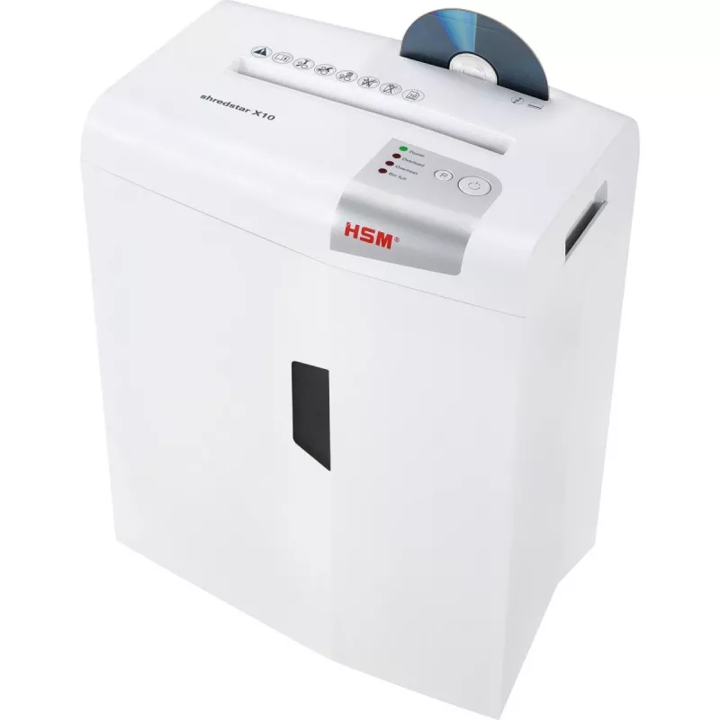 HSM shredstar X10 dokumentu smalcinātājs, 4,5 x 30 mm + atsevišķs CD griešanas mehānisms