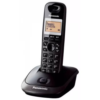 Panasonic KX-TG2511 DECT telefons melns ar zvanītāja ID