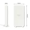Daudzvirzienu antena QOLTEC 57013, 0.6–2.7 GHz, 30 dBi, vertikālā polarizācija, 50 Ω, balts ABS korpuss
