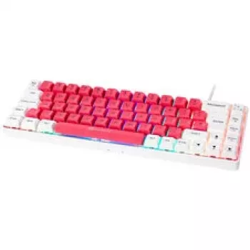 GAMIAC TKL69G SF spēļu tastatūra, Kailh Zils - balta/sarkana