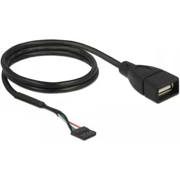 USB kabelis DeLOCK 85671 0,6 m melns