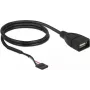 USB kabelis DeLOCK 85671 0,6 m melns