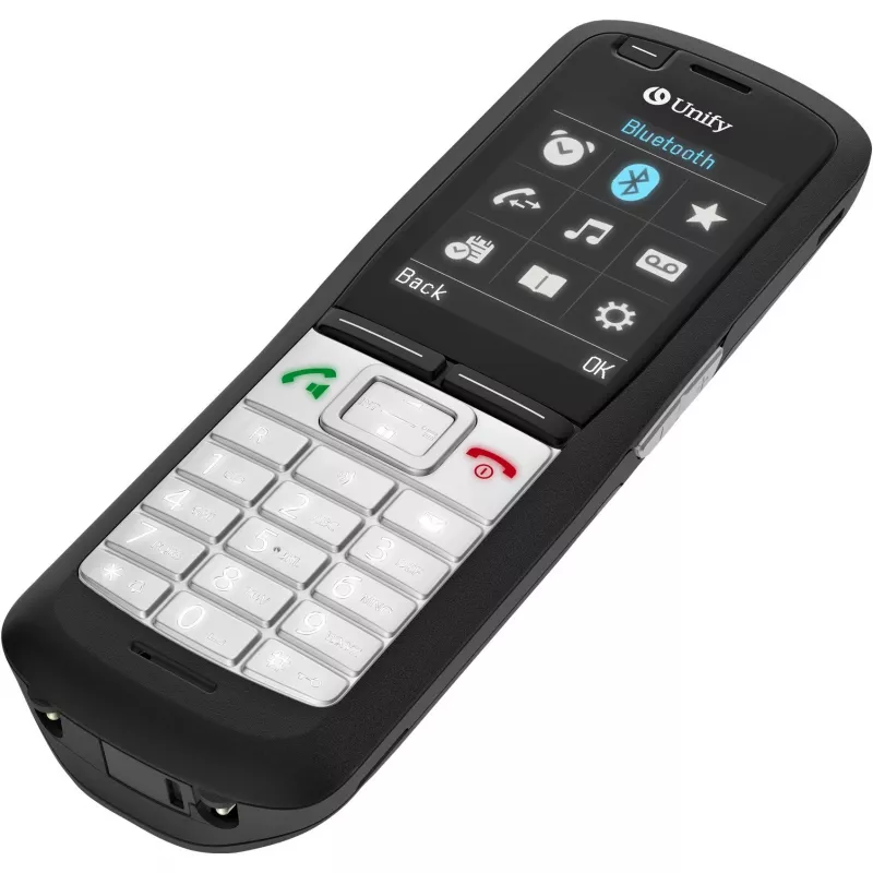 Bezvadu DECT tālrunis Unify OpenScape R6 — bezvadu savienojamība, ilgs akumulatora darbības laiks, 0,256 kg