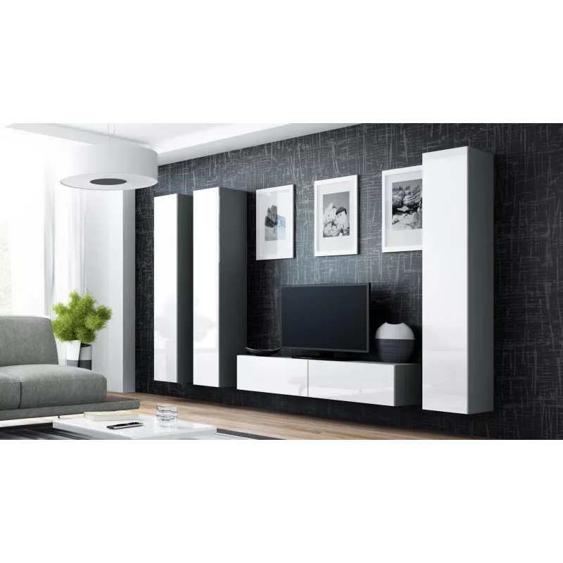 Cama slēgts Skapis VIGO '180' 180/40/30 sonomas ozols/balts glancēts
