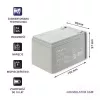Qoltec 53045 AGM akumulators 12V 14Ah