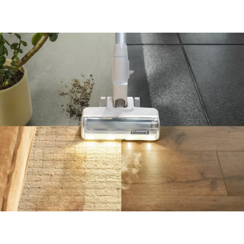 Bissell Stick Vacuum | PowerClean | Bezvadu darbība | 200 W | Darbības laiks (maks.) 40 min | Silts balts/Pelēks/Mirdzošs sudrabs