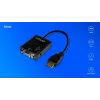 Adapter HDMI-VGA ar Audio AK-76 Savio SAVAK-76