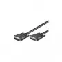 Wentronic Goobay DVI-D FullHD pagarinājuma kabelis Dual Link, melns, 2 m - DVI-D spraudnis Dual-Link (24+1 kontakts) > DVI-D ligzda Dual-Link (24+1 kontakts) (50855)