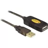 USB kabelis DeLOCK 30m USB2.0 USB A Melns