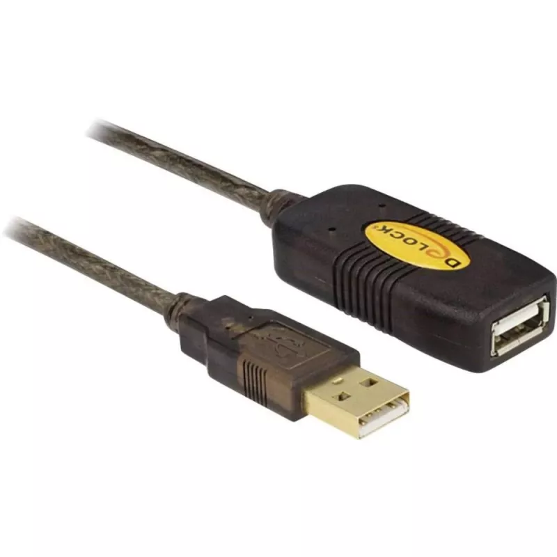 USB kabelis DeLOCK 30m USB2.0 USB A Melns