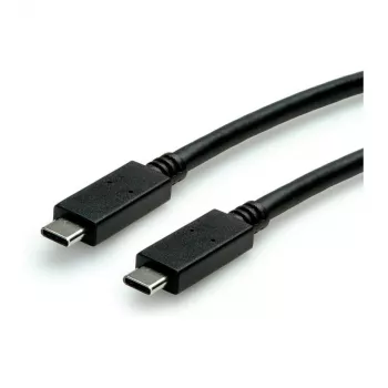 USB kabelis ROLINE 11.02.9057 USB 3.2 Gen 2 1m USB C Melns