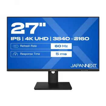 JAPANNEXT JN-IPS270UHD60F 16:9 HDMI/DP UHD - Plakanā ekrāna monitors (TFT/LCD)