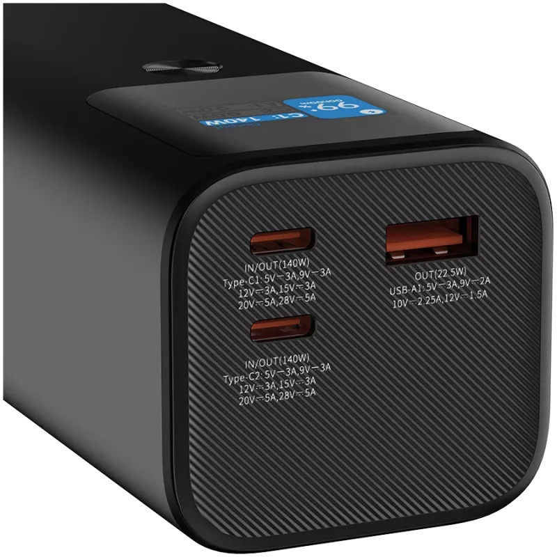 Canyon PB-2010 - Powerbank - Li-Pol - 27.000 mAh - Digitālais displejs - 2xUSB-C + 1xUSB-A - Jauda