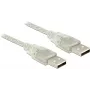 USB kabelis DeLOCK 83891 USB 2.0 5 m Caurspīdīgs