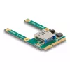DeLOCK Mini PCIe I/O 1 x USB 2.0 Type-A ligzda pilna izmēra puse izmēra