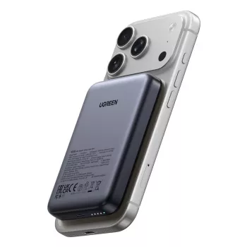 Ārējais akumulators UGREEN 25919 10000mAh magnētiskā bezvadu pārnēsājamā lādētāja ar 10000 mAh ietilpību
